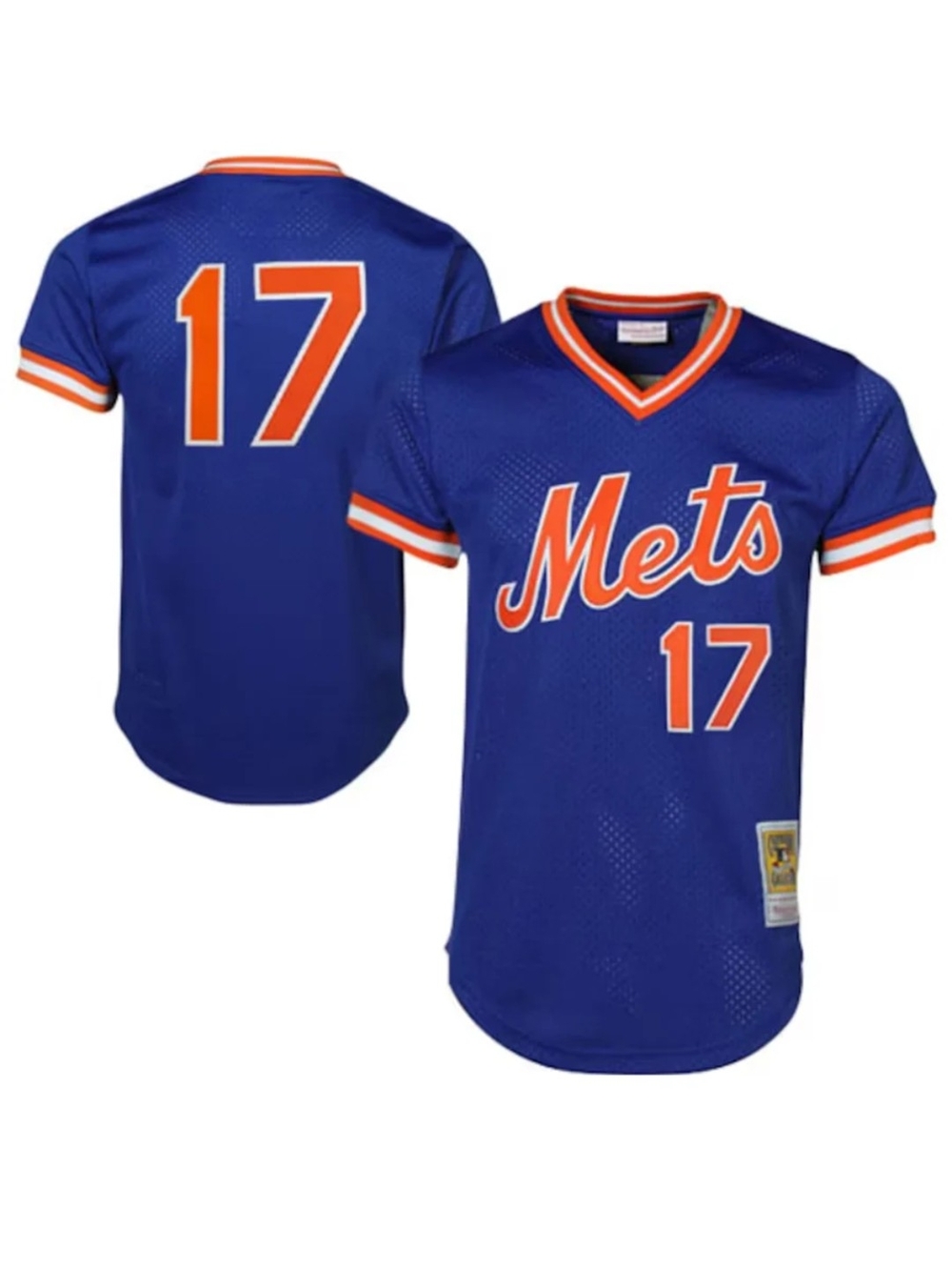 Kids Blue & Orange Mets Number 17 Jersey Top